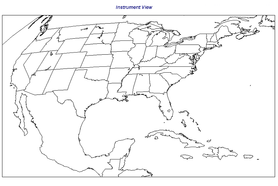 Depiction of GOES-East Imager CONUS Sector - Instrument View