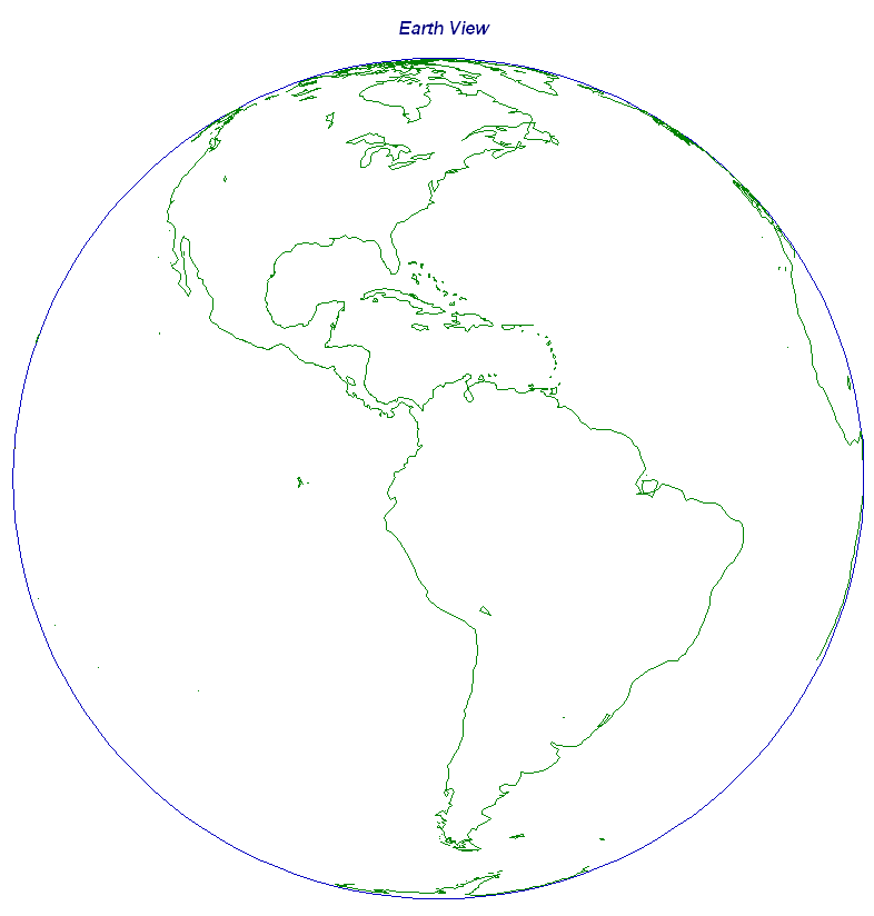 Depiction of Full Disk Imager Full Disk Scan Sector (GOES-East Footprint) - Earth View