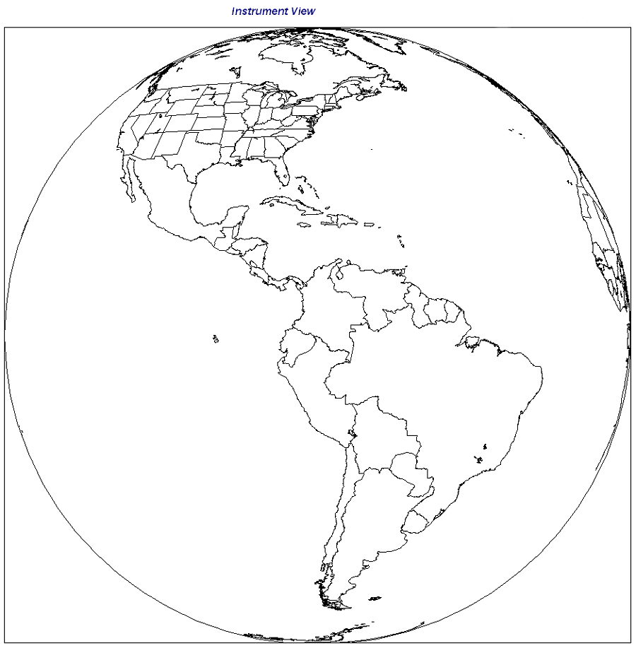 Depiction of Full Disk Imager Full Disk Scan Sector (GOES-East Footprint) - Instrument View