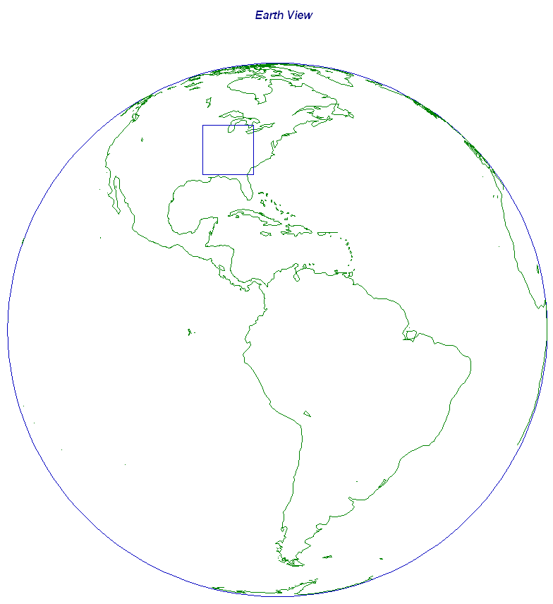 Depiction of GOES-East Imager MESO 2 Scan Sector - Earth View